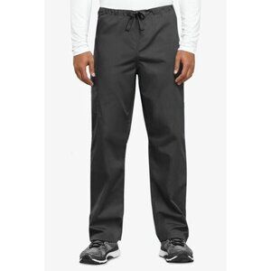Cherokee Workwear Unisex Fit 3-Pocket Drawstring Scrub Pants - 4100‎ Black Small